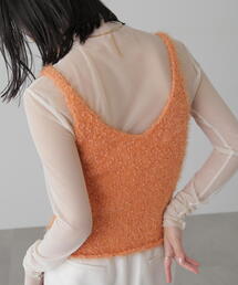 ◆フェザーニットタンクトップ