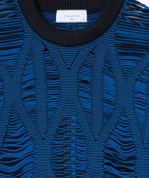 TAUPE（トープ）の「TAUPE/トープ/LACE ARAN CREW-NECK KNIT（ニット/セーター・メンズ・モスグリーン/ブラック・2/3）」の8枚目の写真