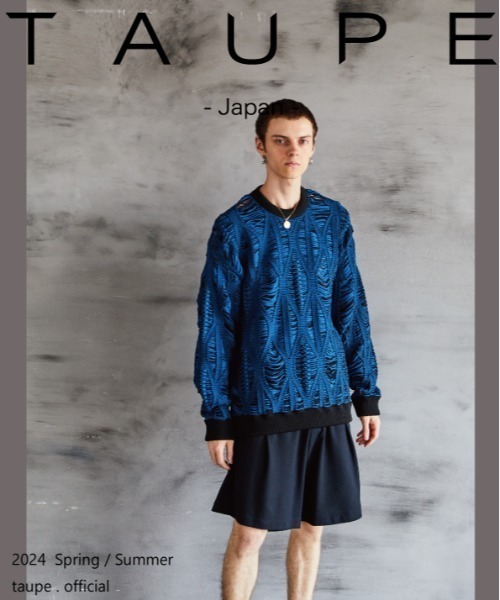 TAUPE（トープ）の「TAUPE/トープ/LACE ARAN CREW-NECK KNIT（ニット/セーター・メンズ・モスグリーン/ブラック・2/3）」の4枚目の写真