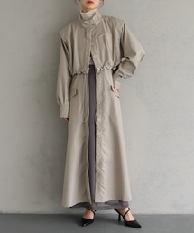 &g'aime | 【&g'aime】4WAYスタンドカラーツイルコート(モッズコート)