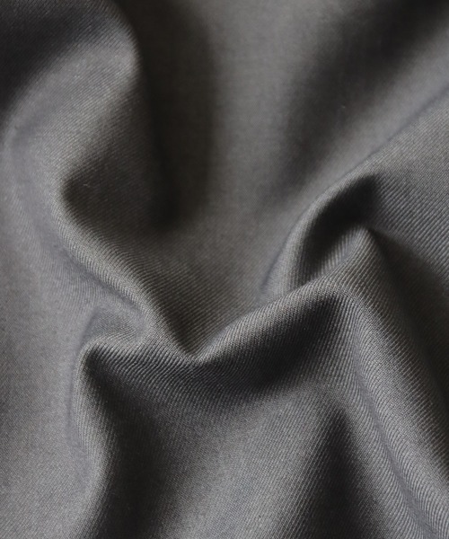 &g'aime（アンジェム）の「【&g'aime】4WAYスタンドカラーツイルコート（モッズコート・レディース・ブラック/グレイッシュベージュ・FREE）」の4枚目の写真