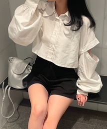 クロップド丈袖たぽシャツ【RL】