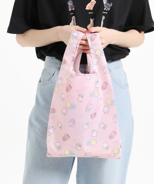 Honeys（ハニーズ）の「サンリオキャラクターズ／お弁当エコバッグ（エコバッグ/サブバッグ・レディース・イエロー/ブルー系その他/ホワイト/ブルー/グレー/ピンク/ミント/ブラック・FREE）」の8枚目の写真