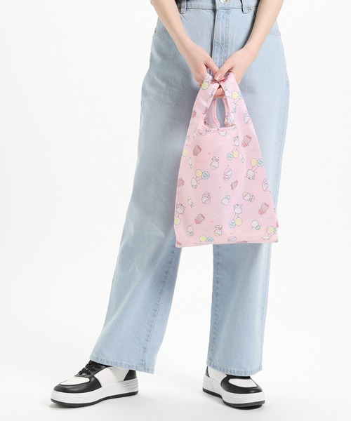 Honeys（ハニーズ）の「サンリオキャラクターズ／お弁当エコバッグ（エコバッグ/サブバッグ・レディース・イエロー/ブルー系その他/ホワイト/ブルー/グレー/ピンク/ミント/ブラック・FREE）」の17枚目の写真