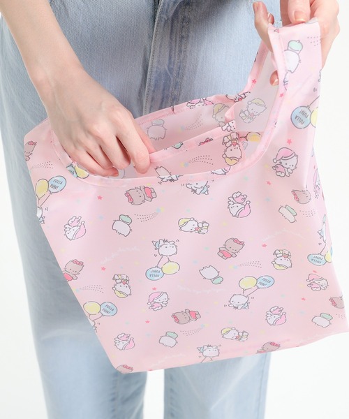 Honeys（ハニーズ）の「サンリオキャラクターズ／お弁当エコバッグ（エコバッグ/サブバッグ・レディース・イエロー/ブルー系その他/ホワイト/ブルー/グレー/ピンク/ミント/ブラック・FREE）」の19枚目の写真