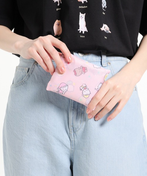 Honeys（ハニーズ）の「サンリオキャラクターズ／お弁当エコバッグ（エコバッグ/サブバッグ・レディース・イエロー/ブルー系その他/ホワイト/ブルー/グレー/ピンク/ミント/ブラック・FREE）」の20枚目の写真