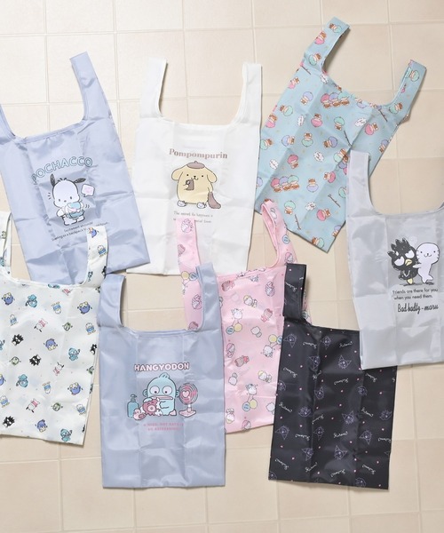 Honeys（ハニーズ）の「サンリオキャラクターズ／お弁当エコバッグ（エコバッグ/サブバッグ・レディース・イエロー/ブルー系その他/ホワイト/ブルー/グレー/ピンク/ミント/ブラック・FREE）」の9枚目の写真