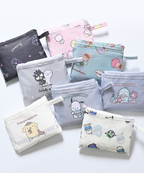 Honeys（ハニーズ）の「サンリオキャラクターズ／お弁当エコバッグ（エコバッグ/サブバッグ・レディース・イエロー/ブルー系その他/ホワイト/ブルー/グレー/ピンク/ミント/ブラック・FREE）」の10枚目の写真