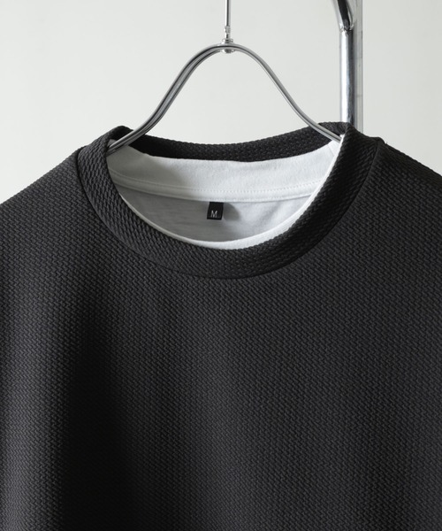 ZIP FIVE（ジップファイブ）の「ジャガード ベスト + ロンT セット レイヤード アンサンブル（Tシャツ/カットソー・メンズ・ベージュ/ブラック/グレー・MEDIUM/LARGE/X-LARGE）」の13枚目の写真