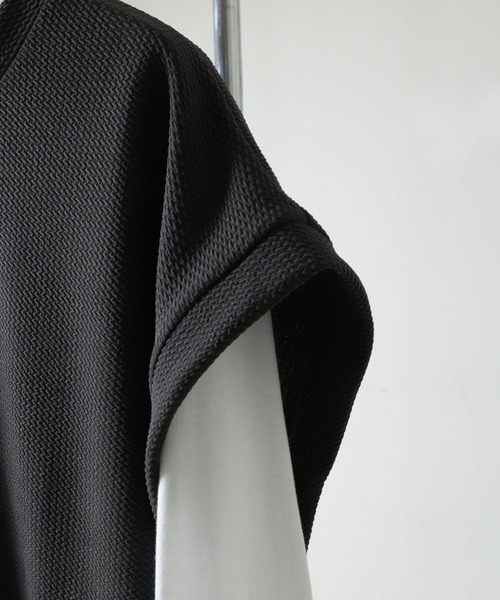 ZIP FIVE（ジップファイブ）の「ジャガード ベスト + ロンT セット レイヤード アンサンブル（Tシャツ/カットソー・メンズ・ベージュ/ブラック/グレー・MEDIUM/LARGE/X-LARGE）」の15枚目の写真