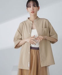 スタンドカラーシャツ 多機能軽量ストレッチ-SHELTECH(セットアップ可)