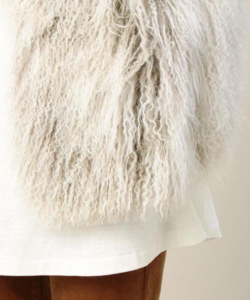 BEAUTY&YOUTH UNITED ARROWS（ビューティーアンドユースユナイテッドアローズ）の「BY ラムファーベスト◆（その他アウター・レディース・ライトグレー・フリー）」の8枚目の写真