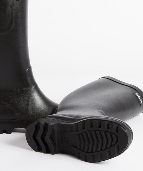 AIGLE(エーグル)の「防水 エーグランティーヌ2 ラバー ロングブーツ(レインシューズ・レディース・ブラック/ライトベージュ・36/35/38/37/40/39/41)」の11枚目の写真