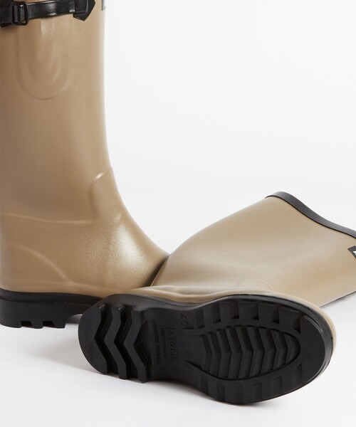 AIGLE(エーグル)の「防水 エーグランティーヌ2 ラバー ロングブーツ(レインシューズ・レディース・ブラック/ライトベージュ・36/35/38/37/40/39/41)」の15枚目の写真