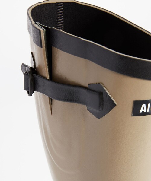 AIGLE(エーグル)の「防水 エーグランティーヌ2 ラバー ロングブーツ(レインシューズ・レディース・ブラック/ライトベージュ・36/35/38/37/40/39/41)」の16枚目の写真