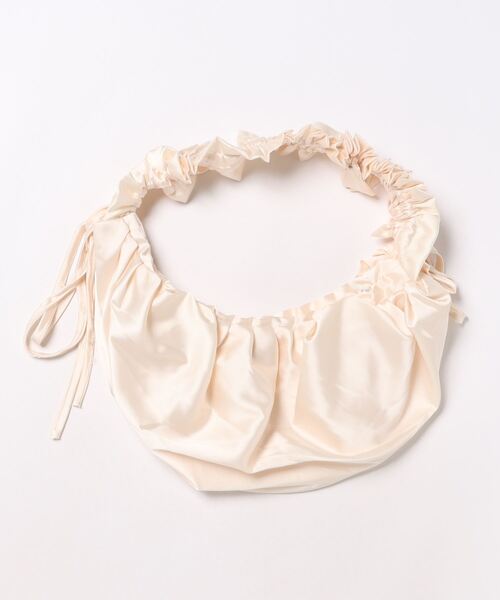 Jasmine Grandiflorum(ジャスミングランディフローラム)の「【Jasmine】2WAYリボンショルダーバッグ(ショルダーバッグ・レディース・パープル/ベージュ/ブラック・FREE)」の11枚目の写真