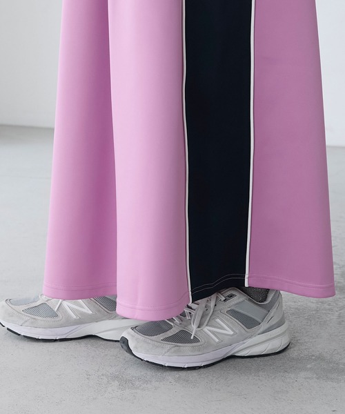 forksy.（フォルクシー）の「【forksy.】ハーフジップ配色トラックジャージキャミワンピース（ワンピース・レディース・パープル/ネイビー/チャコール・FREE）」の16枚目の写真