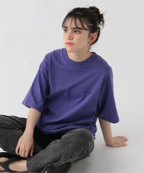 GLOBAL WORK(グローバルワーク)の「USAロゴ刺繍T半袖/AND YUA ANY/976553(Tシャツ/カットソー・キッズ・その他1/チャコールグレー/ブルー/グリーン/ネイビー/セージグリーン/パープル・160cm/150cm/170cm)」の6枚目の写真