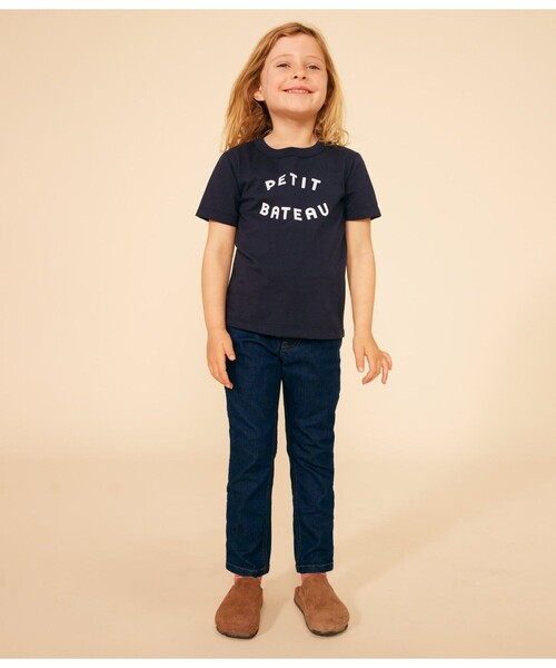 PETIT BATEAU(プチバトー)の「プリント半袖Tシャツ(Tシャツ/カットソー・キッズ・ホワイト/ネイビー/ブルー系その他・10YEAR/12YEAR/8YEAR/6YEAR)」の3枚目の写真