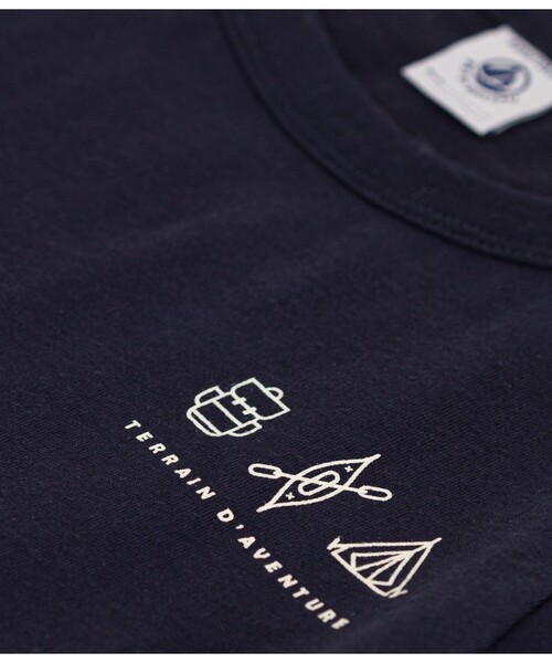 PETIT BATEAU(プチバトー)の「プリント半袖Tシャツ(Tシャツ/カットソー・キッズ・ホワイト/ネイビー/ブルー系その他・10YEAR/12YEAR/8YEAR/6YEAR)」の6枚目の写真