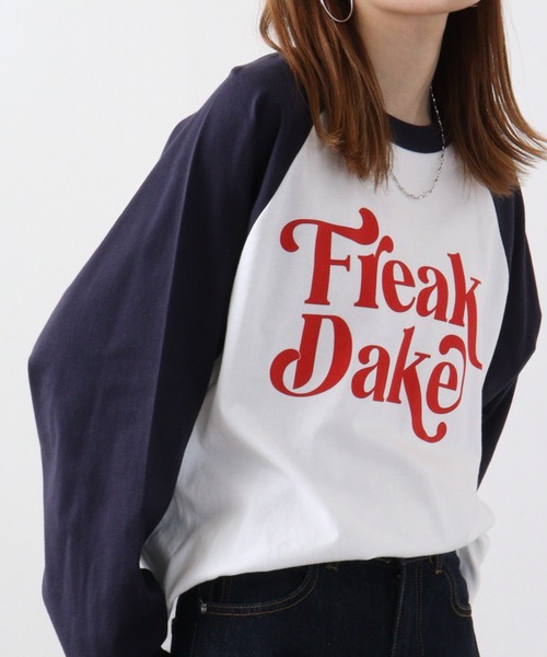 RGY(アールジーワイ)の「RGY FREAK DAKE ラグランロンT(Tシャツ/カットソー・メンズ・ネイビー/ブラック/バーガンディー・L/XL/M)」の2枚目の写真