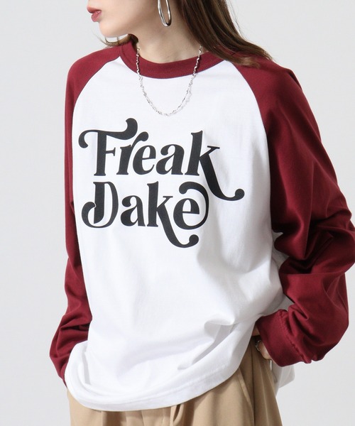 RGY(アールジーワイ)の「RGY FREAK DAKE ラグランロンT(Tシャツ/カットソー・メンズ・ネイビー/ブラック/バーガンディー・L/XL/M)」の3枚目の写真