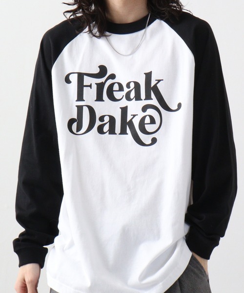 RGY(アールジーワイ)の「RGY FREAK DAKE ラグランロンT(Tシャツ/カットソー・メンズ・ネイビー/ブラック/バーガンディー・L/XL/M)」の1枚目の写真