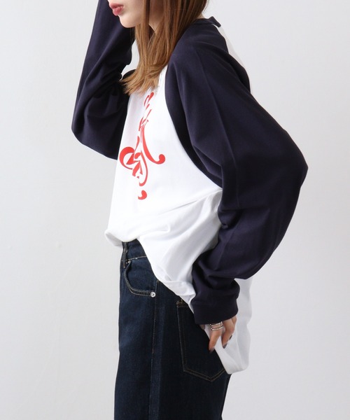 RGY(アールジーワイ)の「RGY FREAK DAKE ラグランロンT(Tシャツ/カットソー・メンズ・ネイビー/ブラック/バーガンディー・L/XL/M)」の18枚目の写真