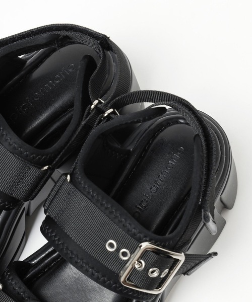 repipi armario（レピピ アルマリオ）の「ベルトアツゾコサンダル（サンダル・キッズ・ゼブラ/シルバー/グレー/ブラック・MEDIUM/SMALL/LARGE）」の15枚目の写真