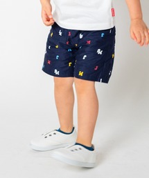 Moujonjon | ロゴ総柄ストレッチダンプ5分丈ハーフパンツ(その他パンツ)