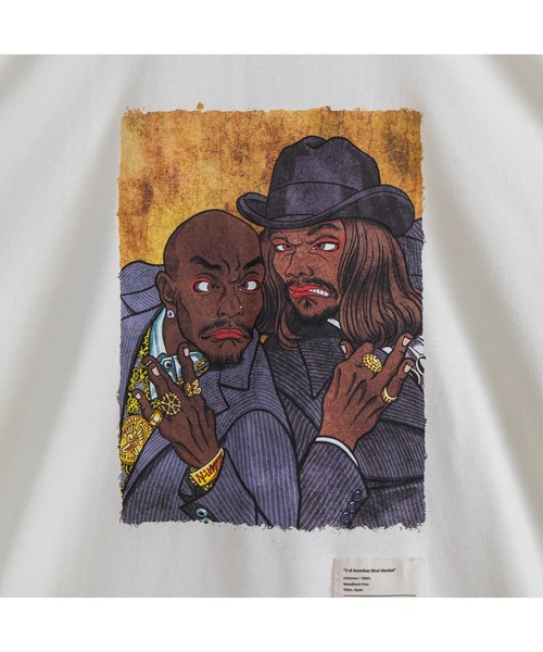 APPLEBUM(アップルバム)の「”2 Of Amerikaz Most Wanted” T-shirt(Tシャツ/カットソー・メンズ・アイボリー/ブラック・XX-LARGE/X-LARGE/LARGE/MEDIUM)」の10枚目の写真