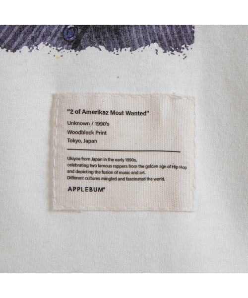 APPLEBUM(アップルバム)の「”2 Of Amerikaz Most Wanted” T-shirt(Tシャツ/カットソー・メンズ・アイボリー/ブラック・XX-LARGE/X-LARGE/LARGE/MEDIUM)」の9枚目の写真