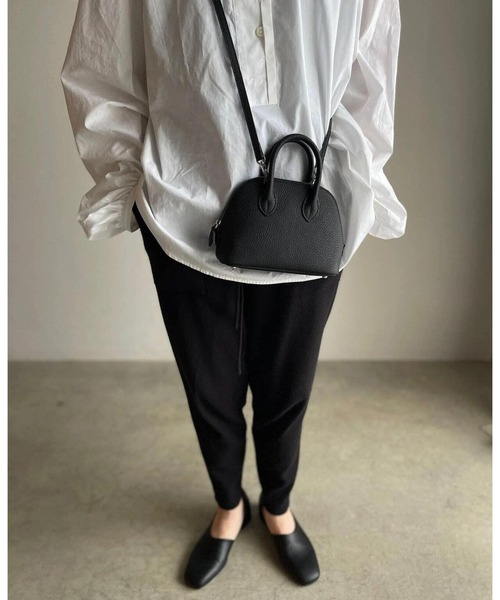 JISTORY(ジストリー)の「JISTORY/ジストリー/LEATHER MINI BOSTON BAG(ショルダーバッグ・レディース・ブラック/ブラウン・FREE/F)」の21枚目の写真