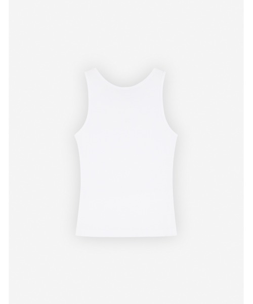 Maison Kitsune（メゾンキツネ）の「BABY FOX RIBBED TANK TOP（タンクトップ・レディース・グレー/ブラック/ホワイト・XS/S/M/L/XL）」の11枚目の写真