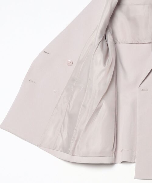 TRUDEA（トルディア）の「ダブルクロス ダブル釦ジャケット（テーラードジャケット・レディース・ネイビー/ライトグレー/ブラック・SMALL/MEDIUM/LARGE/X-LARGE）」の5枚目の写真