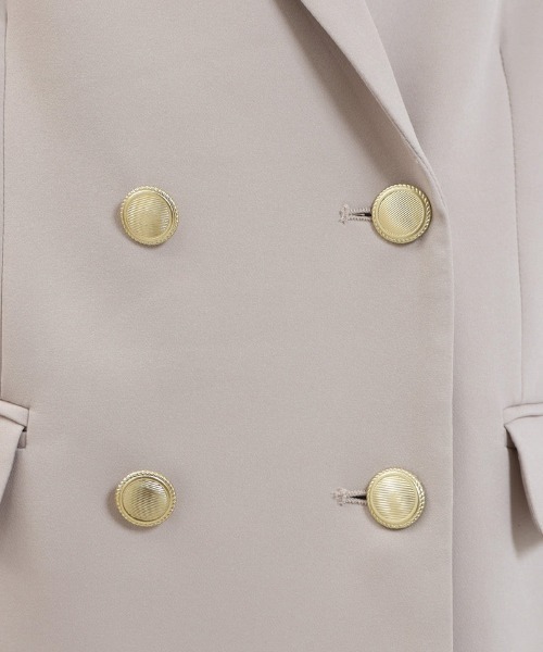 TRUDEA（トルディア）の「ダブルクロス ダブル釦ジャケット（テーラードジャケット・レディース・ネイビー/ライトグレー/ブラック・SMALL/MEDIUM/LARGE/X-LARGE）」の17枚目の写真