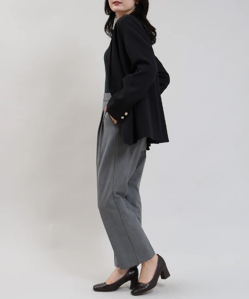 TRUDEA（トルディア）の「ダブルクロス ダブル釦ジャケット（テーラードジャケット・レディース・ネイビー/ライトグレー/ブラック・SMALL/MEDIUM/LARGE/X-LARGE）」の9枚目の写真