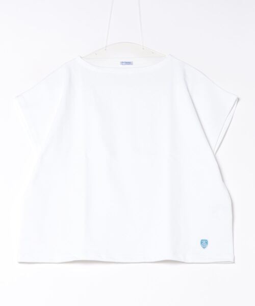 ORCIVAL(オーシバル)の「FRENCH SLEEVE BOAT NECK P.O.(Tシャツ/カットソー・レディース・ホワイト/その他1/その他2/ブラック・1)」の2枚目の写真