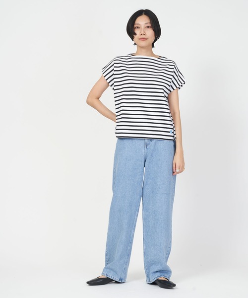 ORCIVAL(オーシバル)の「FRENCH SLEEVE BOAT NECK P.O.(Tシャツ/カットソー・レディース・ホワイト/その他1/その他2/ブラック・1)」の7枚目の写真
