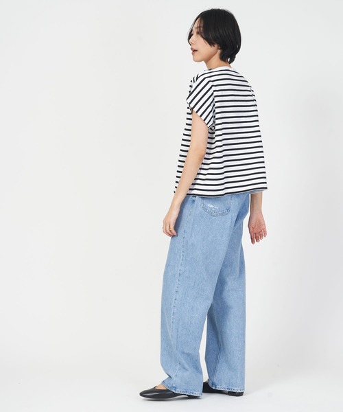 ORCIVAL(オーシバル)の「FRENCH SLEEVE BOAT NECK P.O.(Tシャツ/カットソー・レディース・ホワイト/その他1/その他2/ブラック・1)」の11枚目の写真