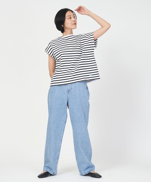 ORCIVAL(オーシバル)の「FRENCH SLEEVE BOAT NECK P.O.(Tシャツ/カットソー・レディース・ホワイト/その他1/その他2/ブラック・1)」の8枚目の写真