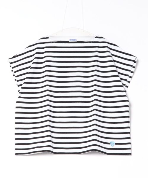 ORCIVAL(オーシバル)の「FRENCH SLEEVE BOAT NECK P.O.(Tシャツ/カットソー・レディース・ホワイト/その他1/その他2/ブラック・1)」の9枚目の写真
