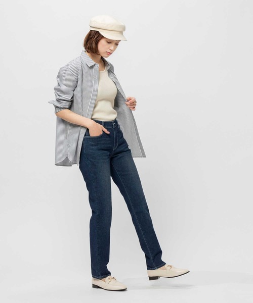 EDWIN(エドウィン)の「【接触冷感】【EDWIN】COOL TAPERED(デニムパンツ・レディース・ダークインディゴブルー・XS/S/L/M)」の12枚目の写真