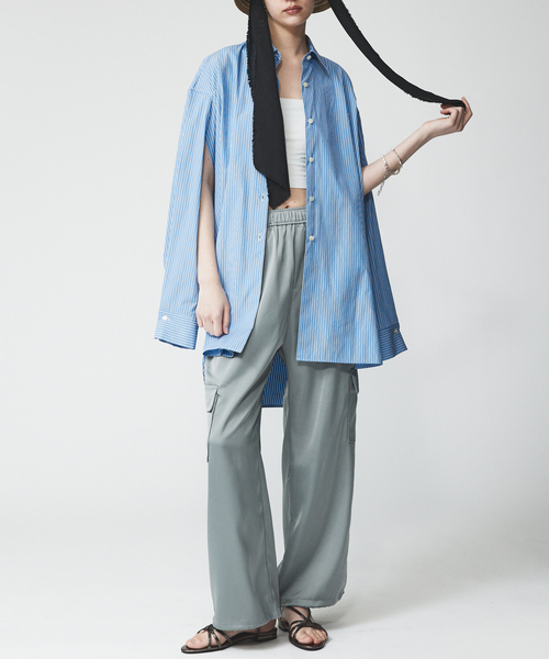 LAROUTE（ラルート）の「【LAROUTE】メタリック 華奢ストラップ フラットサンダル（サンダル・レディース・ゴールド/シルバー/ブルー・S/M/L）」の6枚目の写真