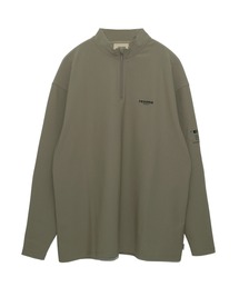 renoma ROUND MOCK NECK Tシャツ　ベージュ renoma PARIS（レノマパリス）の「LOGO MOCK NECK T-SHIRT SS（T