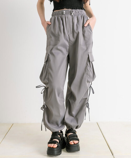 OLIVE des OLIVE ダブルリボンカーゴパンツ オリーブデオリーブ OLIVE des OLIVE（オリーブデオリーブ）の「ダブルリボンカーゴ