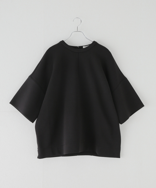 CLANE（クラネ）の「【CLANE/クラネ】 BULKY LINE HALF SLEEVE TOPS 16105-1262（Tシャツ/カットソー・レディース・ブラック/ホワイト・MEDIUM）」の13枚目の写真