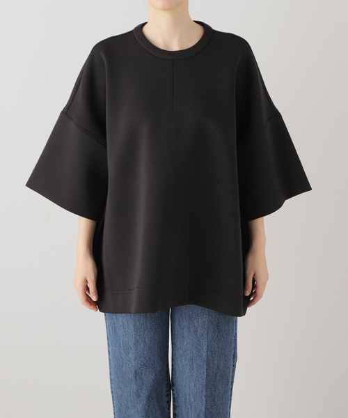 CLANE（クラネ）の「【CLANE/クラネ】 BULKY LINE HALF SLEEVE TOPS 16105-1262（Tシャツ/カットソー・レディース・ブラック/ホワイト・MEDIUM）」の17枚目の写真
