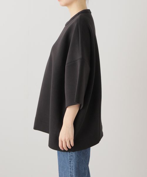 CLANE（クラネ）の「【CLANE/クラネ】 BULKY LINE HALF SLEEVE TOPS 16105-1262（Tシャツ/カットソー・レディース・ブラック/ホワイト・MEDIUM）」の18枚目の写真