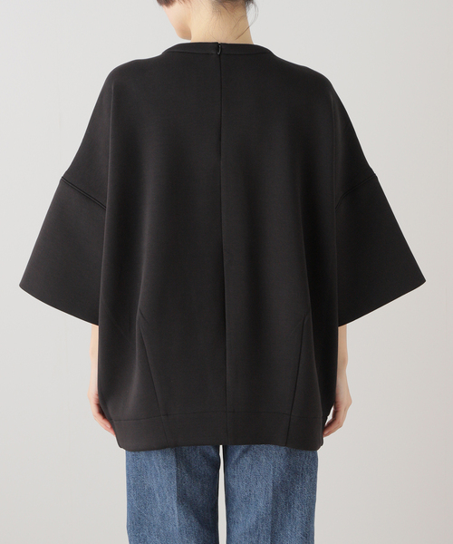 CLANE（クラネ）の「【CLANE/クラネ】 BULKY LINE HALF SLEEVE TOPS 16105-1262（Tシャツ/カットソー・レディース・ブラック/ホワイト・MEDIUM）」の19枚目の写真